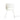 Aluminium-plastic standing white chair malta