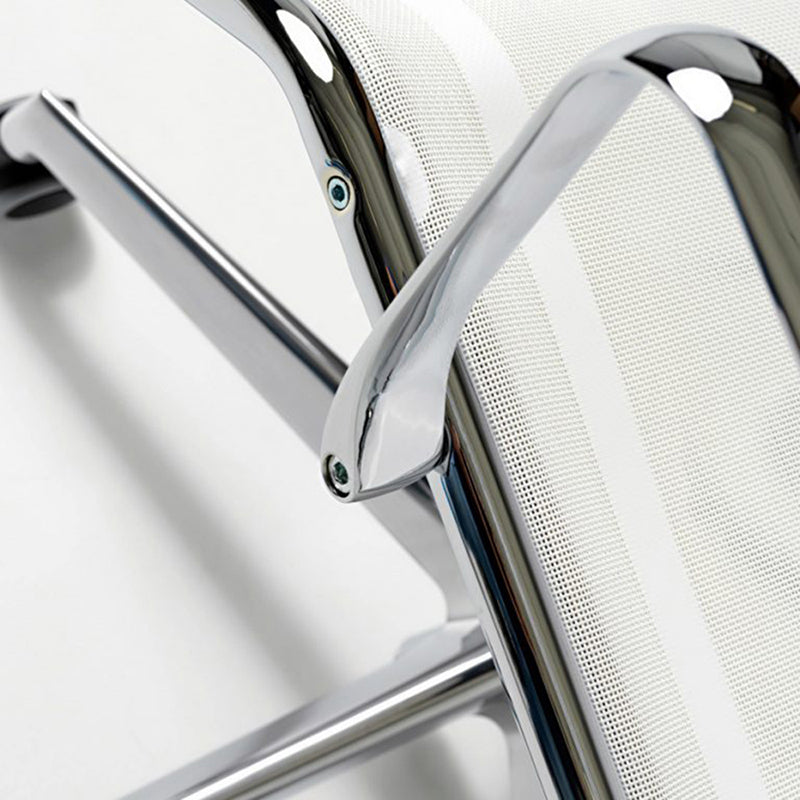 Aluminium meshed white comfortable chair-comfortable meshed white chair malta