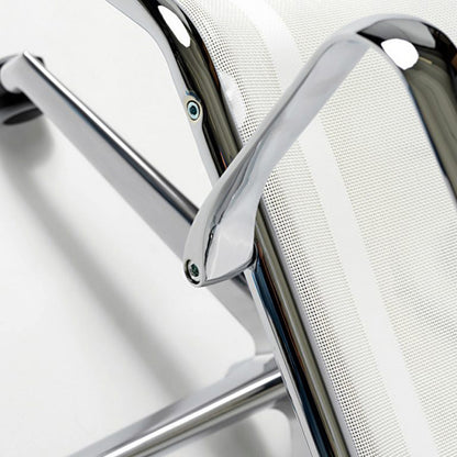 Aluminium meshed white comfortable chair-comfortable meshed white chair malta