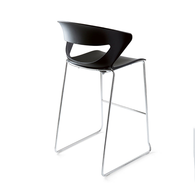 Black plastic high chair-high black plastic chair malta