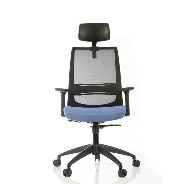 Blue highback ergonomic chair-highback ergonomic blue chair malta