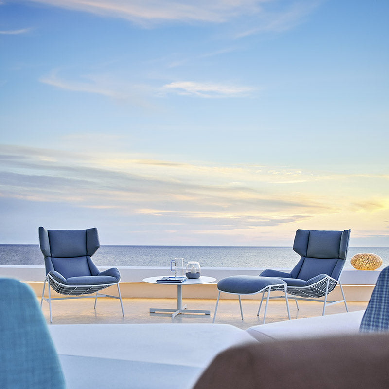 Comfortable ergonomic blue garden seating-executive garden blue seatings malta