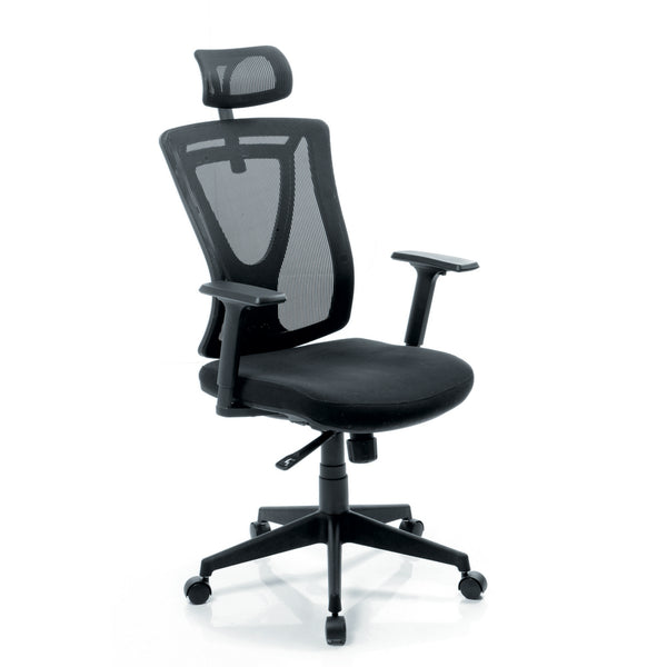 Ergonomic comfortable whel black armchair-comforable ergonomic black chair malta