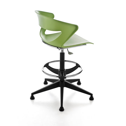 Green plastic wheel chair-wheel plastic green chair malta