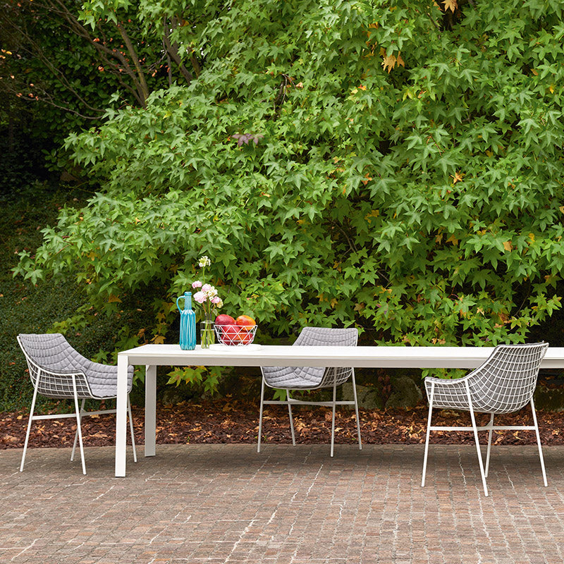 Metal garden dining chairs-dining square table malta