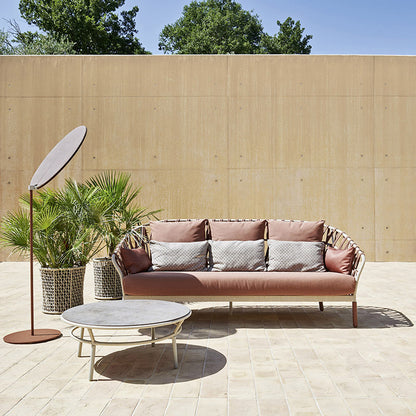 Outdoor coffie table sofa-ergonomic material garden sofa coffie table malta