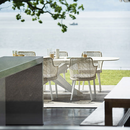 Outdoor modern white dining furniture-malta outdoor dining white furniture malta