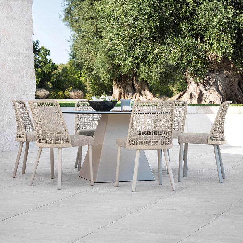 Outdoor round glass table-comfortable round glass table malta