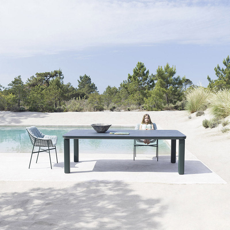 Outdoor square aluminium table-best aluminium square table malta