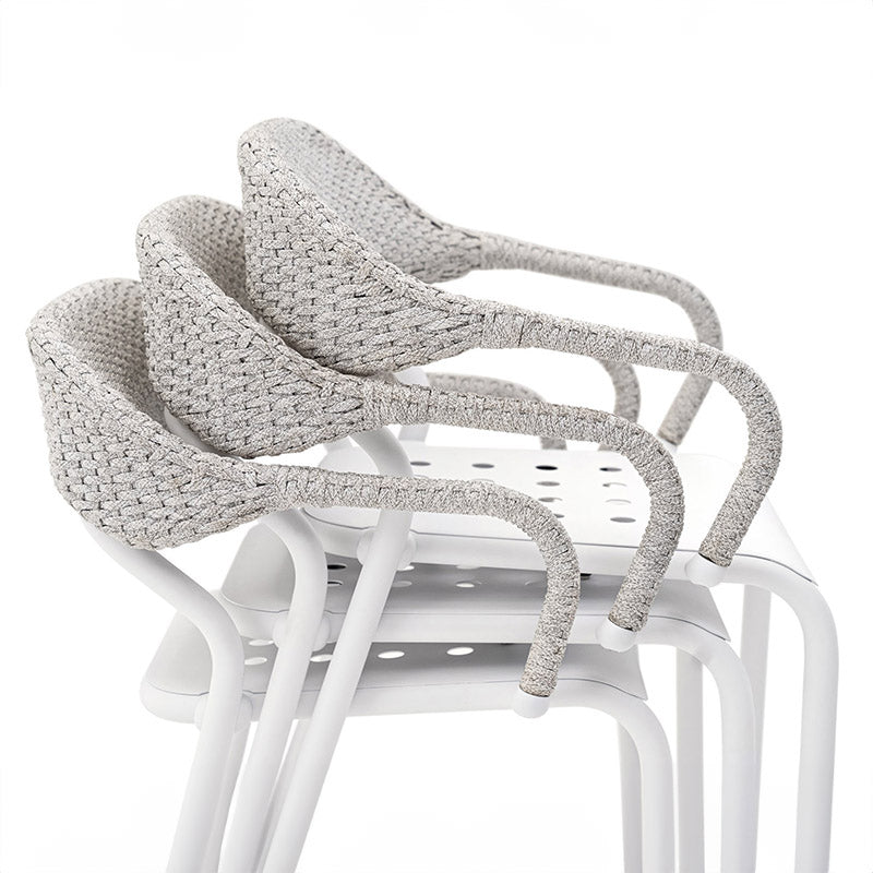 Stackable white aluminium chairs-aluminium stackable chairs malta