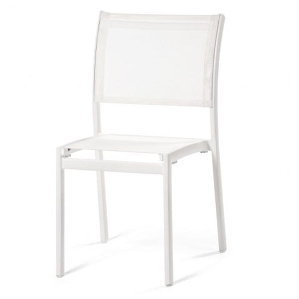 Standing aluinium white chair-malta aluminium white chair malta