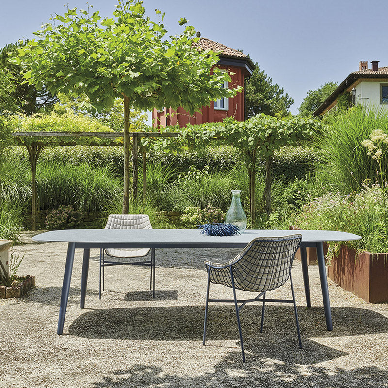 Summer dining table-dining armchair mesh armchair malta