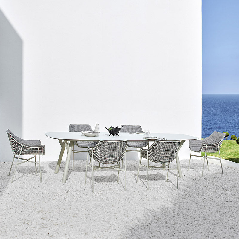 White aluminium outdoor meeting furniutre-malta best patio outdoor meeting funiture malta